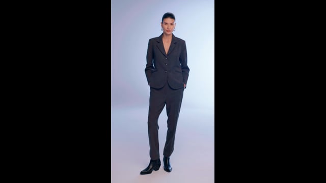 Calça Alfaiataria Chumbo Mescla Anna CB