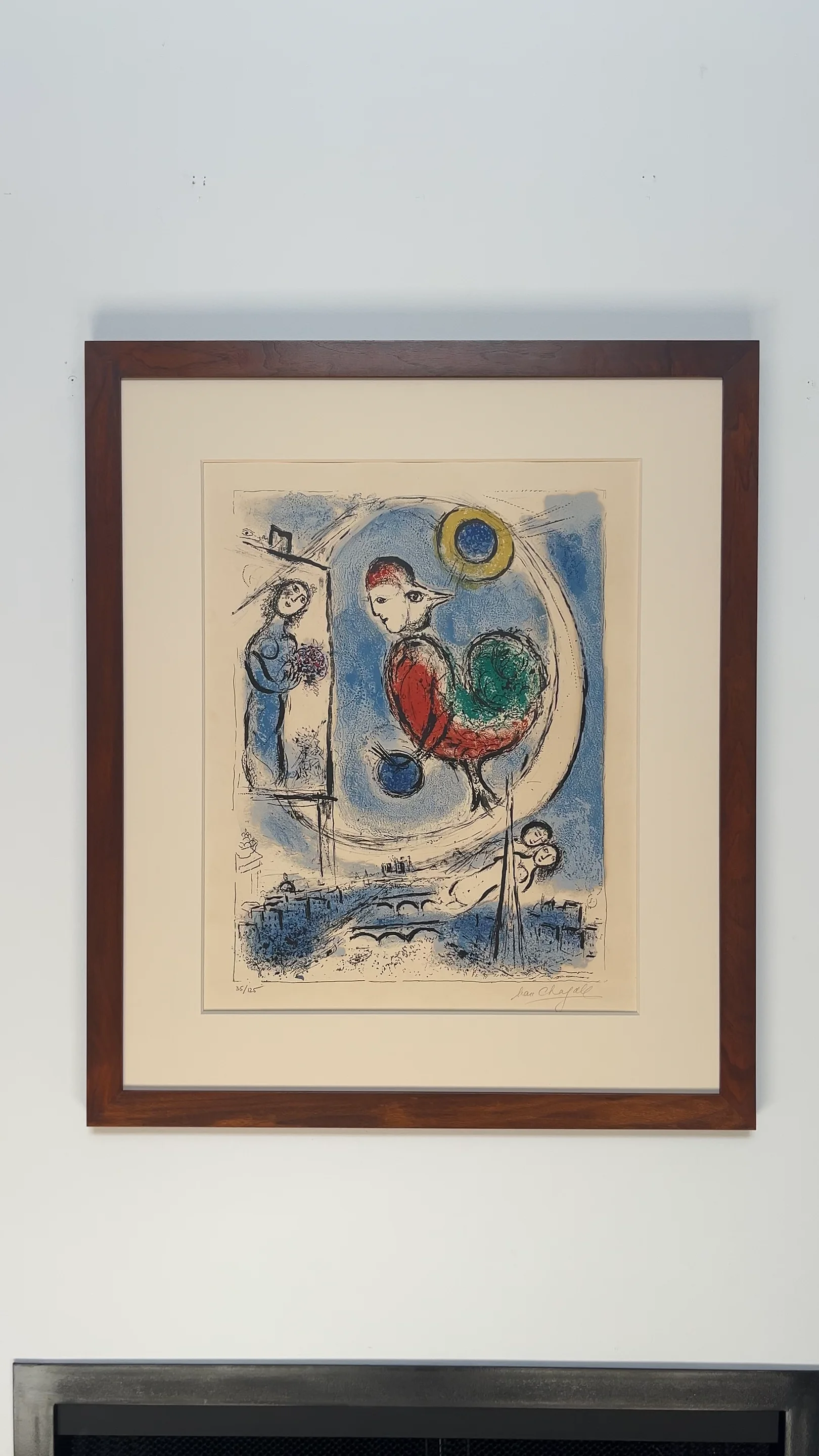 Le Coq Sure Paris (1958) by Marc Chagall - For Sale | Artsy