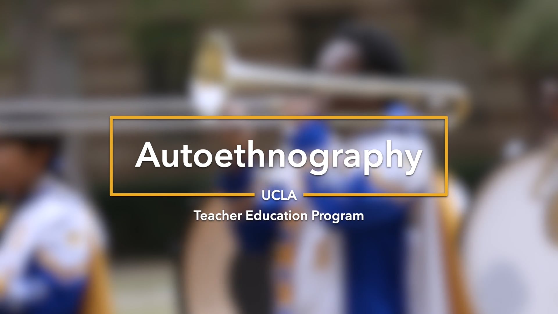 Auto Ethnography | UCLA