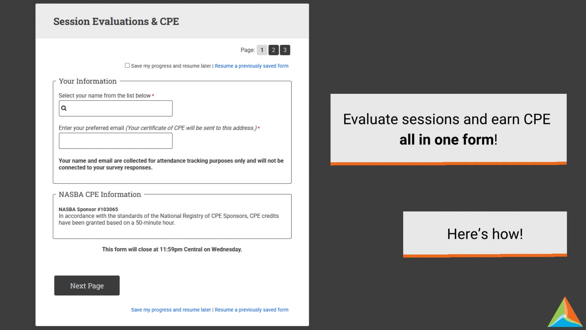 HFTP Events: Completing the Evaluation and CPE Form | Videos & Movies ...