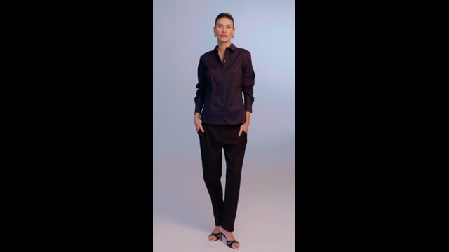 Camisa Tricoline Marinho Isabel CB