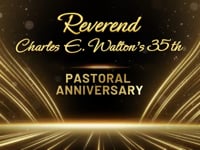 Rev Waltons 35th Pastoral Anniversary Worship Service
