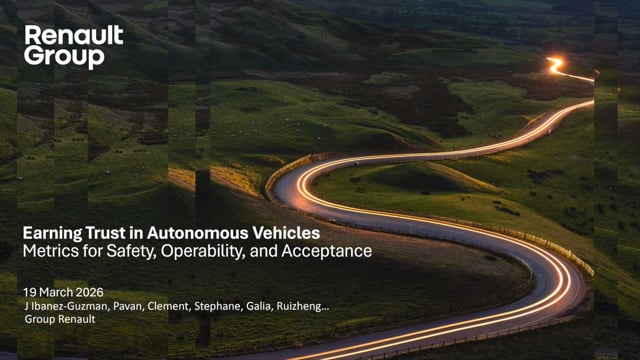 Earning trust in autonomous vehicles: Metrics for safety, operability, and acceptance