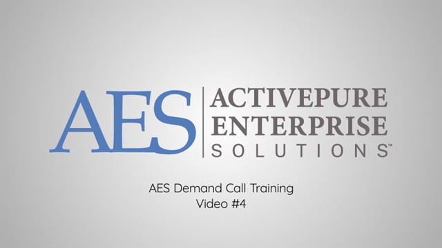 AES Demand Call Training on Vimeo