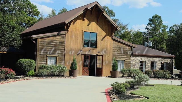 Still frame from Adriana and Noel's Houston wedding film at Big Sky Barn in Montgomery, TX