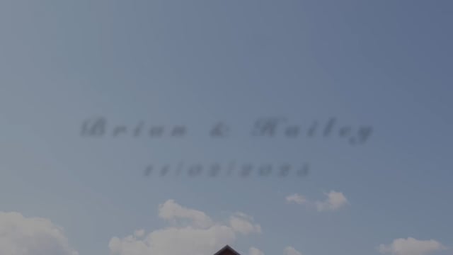 Still frame from Brian and Hailey's Houston wedding film at Union Ranch in New Waverly, TX