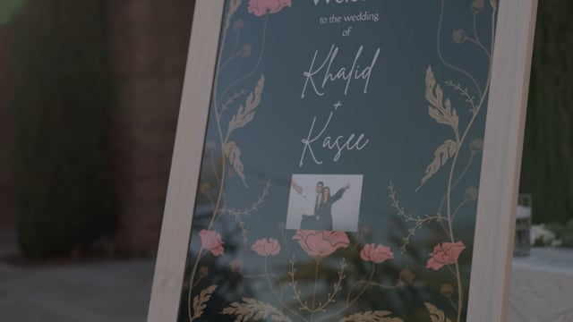 Still frame from Kasee and Khalid's Phoenix wedding film at The Legacy Ballroom in Phoenix, AZ