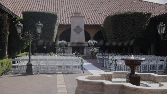 Still frame from Michael and Daneel's Phoenix wedding film at Villa Siena in Gilbert, AZ