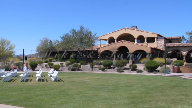 Still frame from Mike and Tanya's Phoenix wedding film at Blackstone Country Club in Peoria, AZ