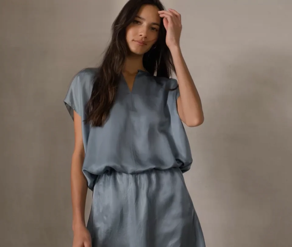 slim fit dress slacks Velvet Dress – Eileen Fisher Renew main image 0