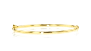 Italian 3mm 10kt Yellow Gold Bangle Bracelet