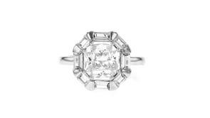 Sterling Silver-Plated Ring with 2.40 ct. t.w. CZs