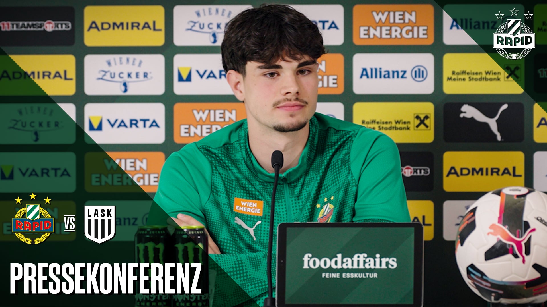 Pressekonferenz vor dem Spiel gegen den LASK