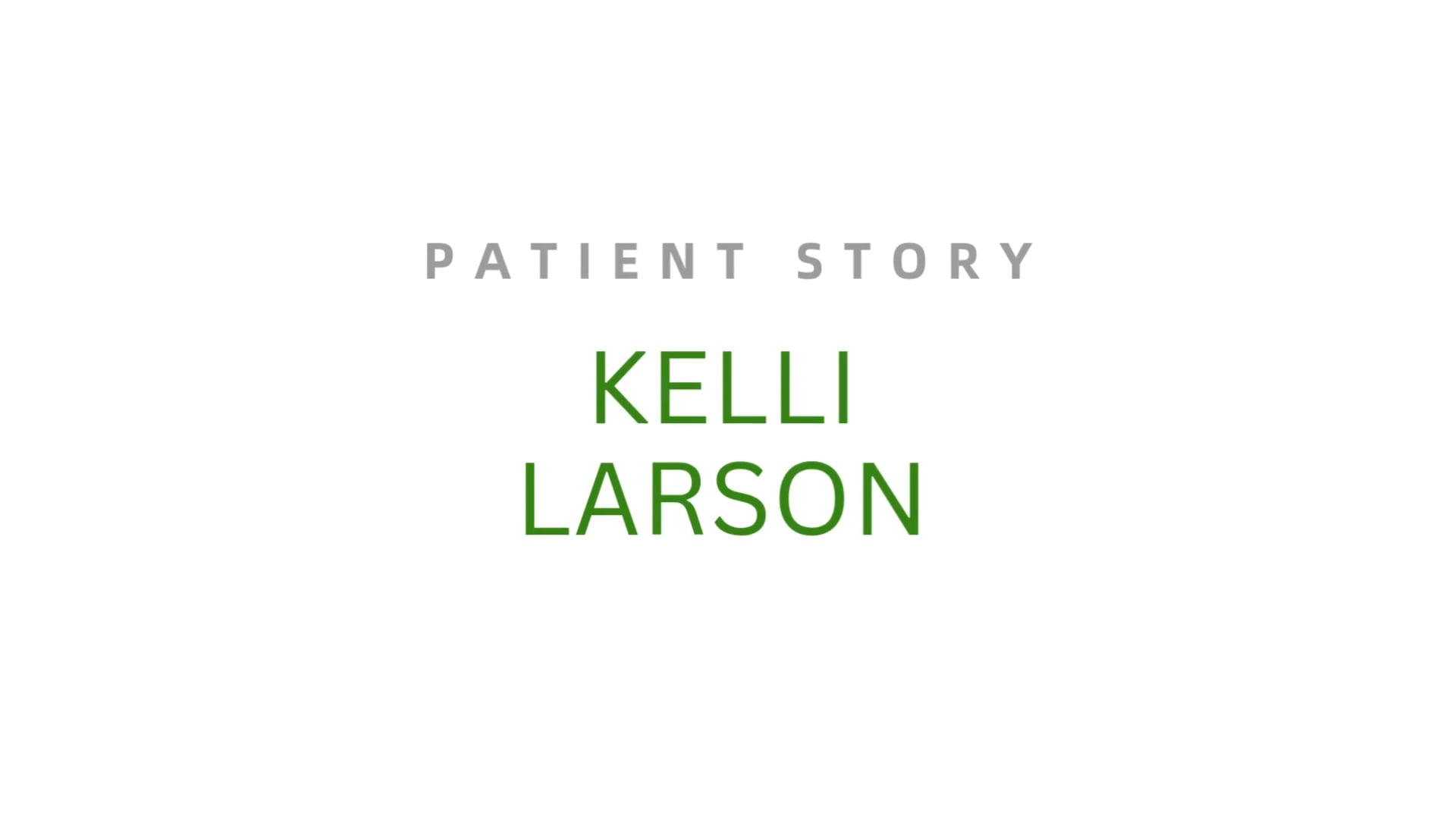 Diving Back In - Kelli Larson - Patient Story