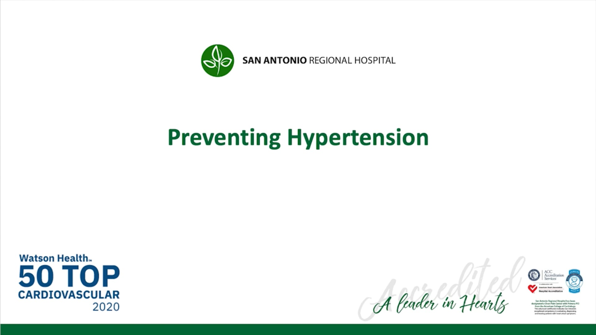 Preventing Hypertension