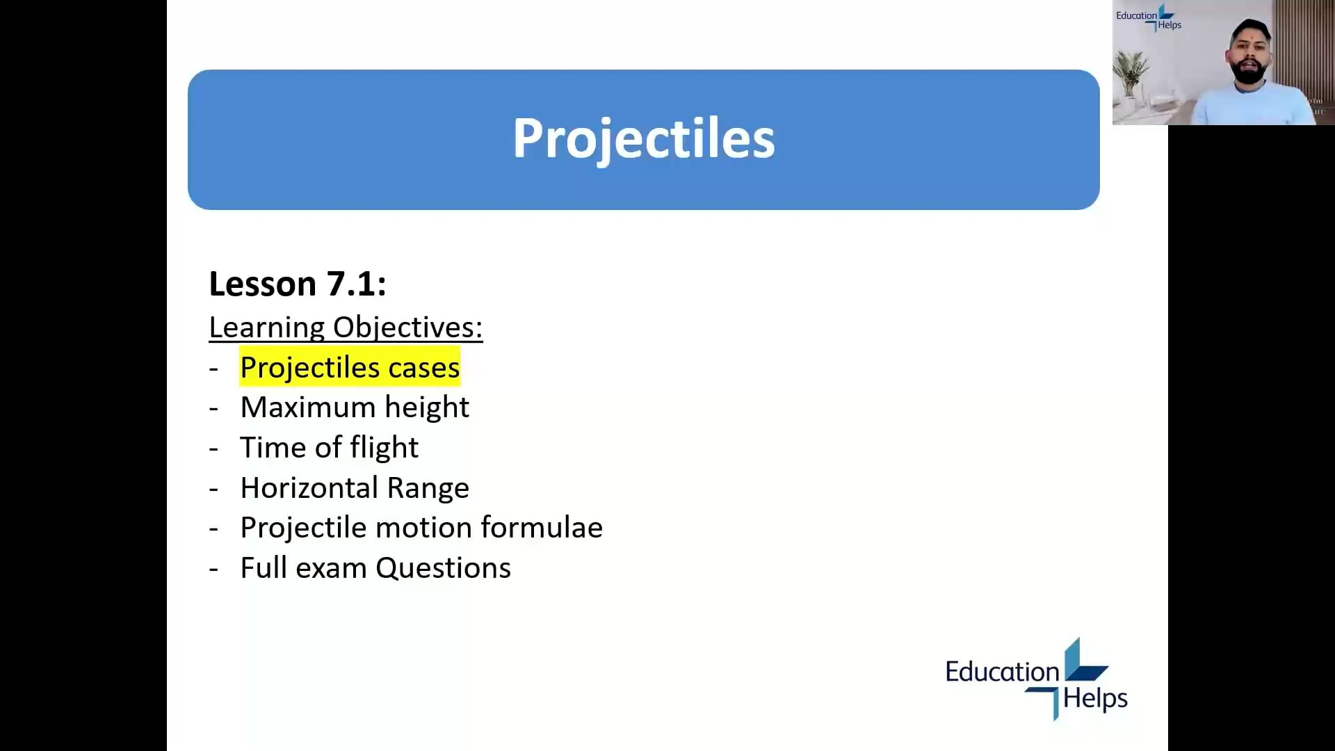 Lesson 7.1 - Projectiles cases | Videos & Movies on Vimeo