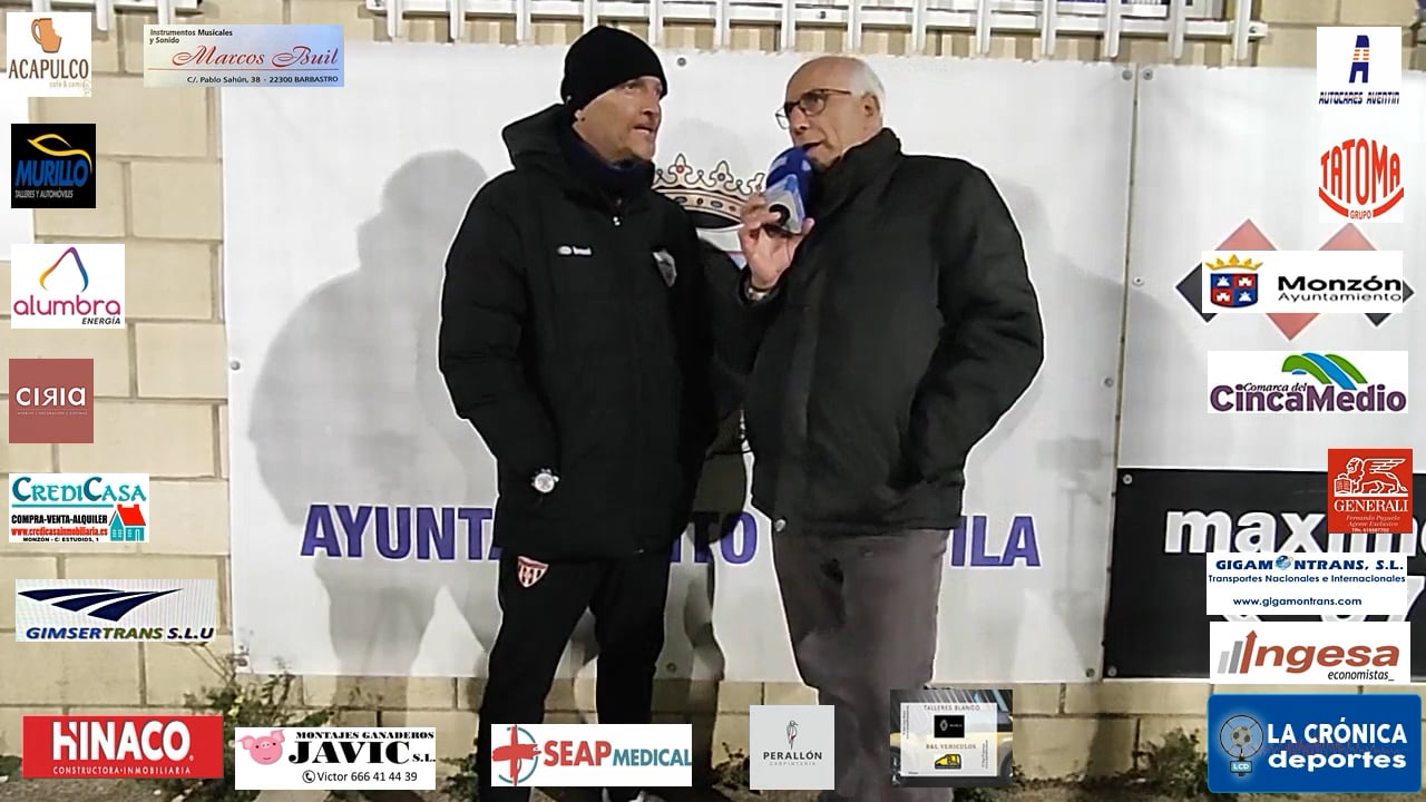 ISMAEL MARIANI (Entrenador Monzón) Epila 2-0 At.Monzón Alumbra / J 27 / 3ª RFEF