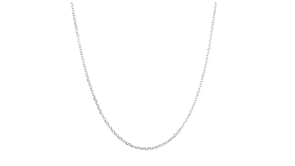 1.5mm 14kt White Gold Cable-Chain Necklace