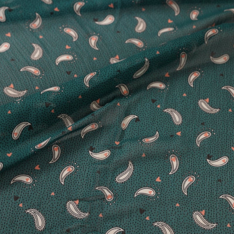 Vidéo: Mousseline crinkle – Cachemire vert