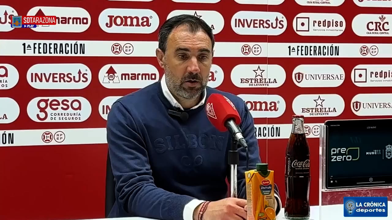JUANMA BARRERO (Entrenador Tarazona) Real Murcia 1-0 SD Tarazona / J29 - 1ª RFEF G2 / Fuente: SD Tarazona