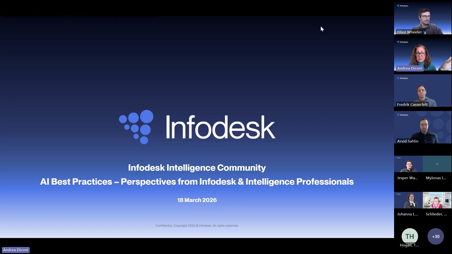 Infodesk Intelligence Community Bi-Monthly Meeting March 2026 | Videos ...