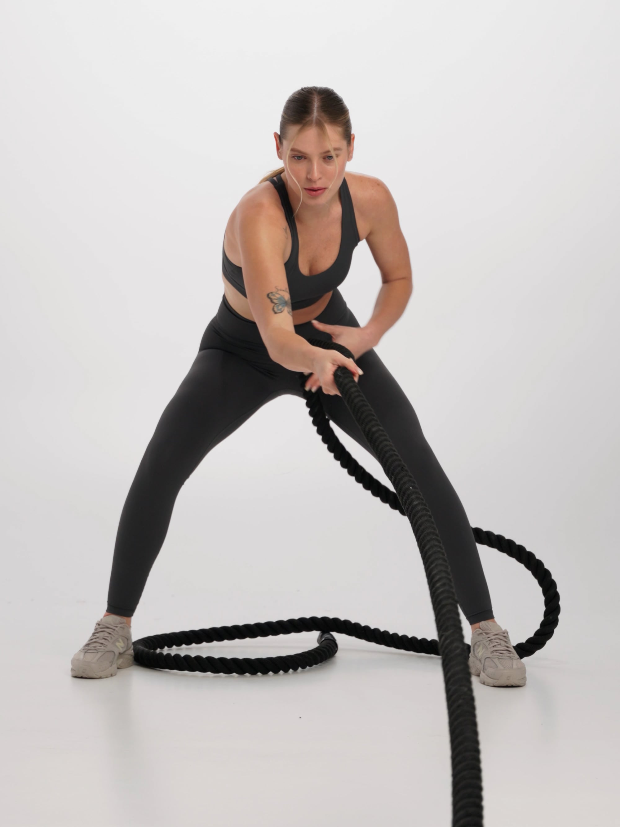 טייץ בגזרה גבוהה באורך ”28 מבד nero