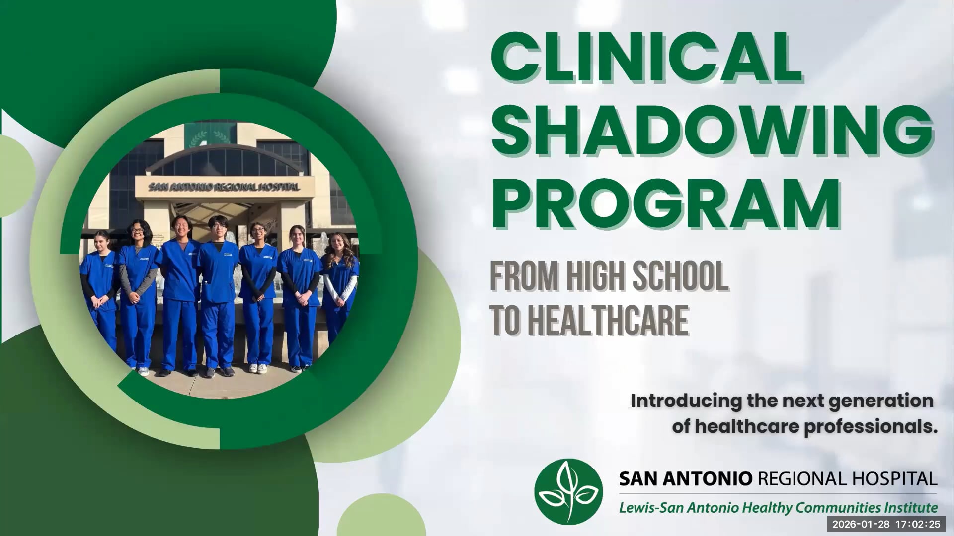 Clinical Shadowing Webinar 1-28-2026