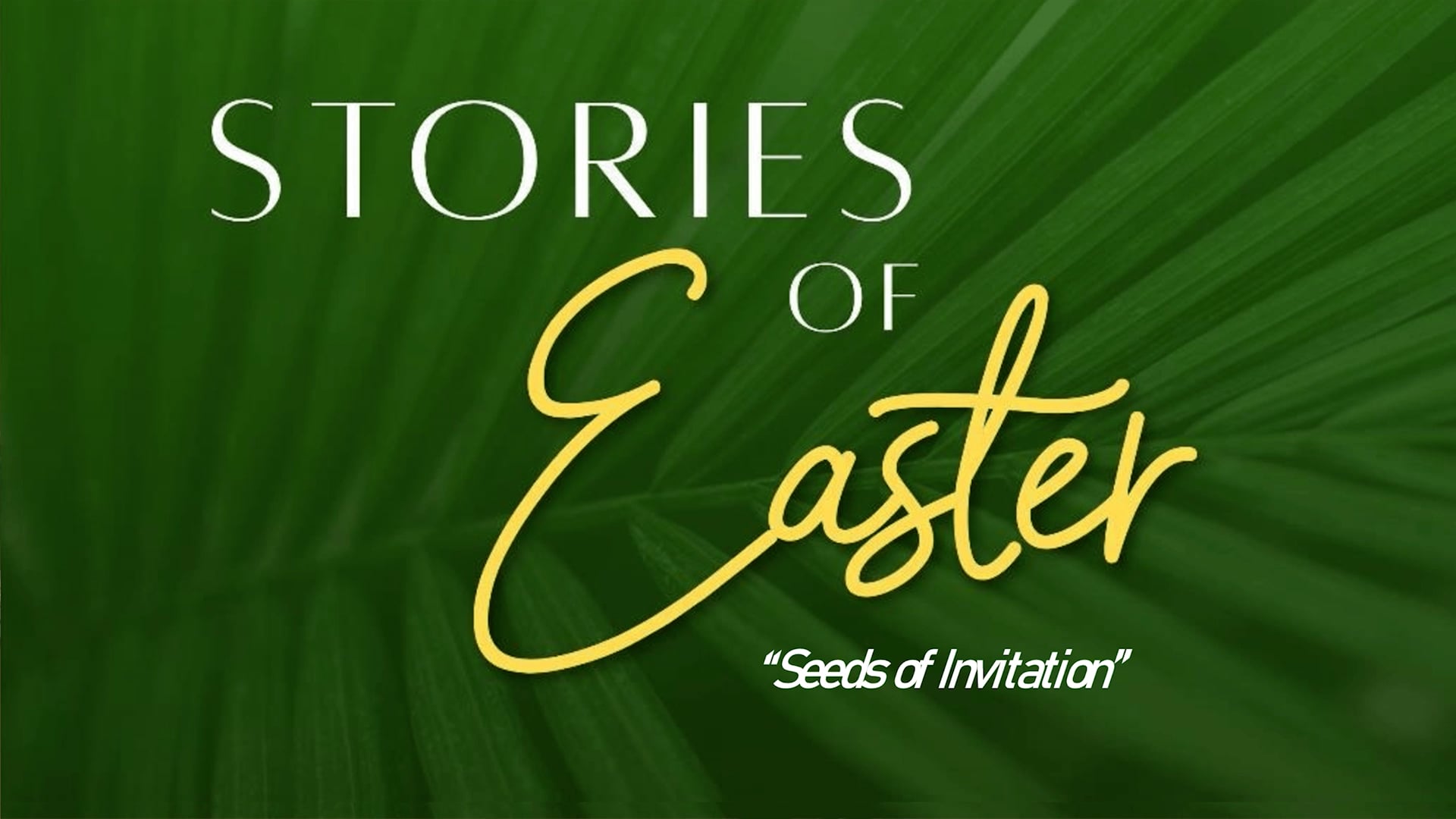 Seeds of Invitation | March 22, 2026