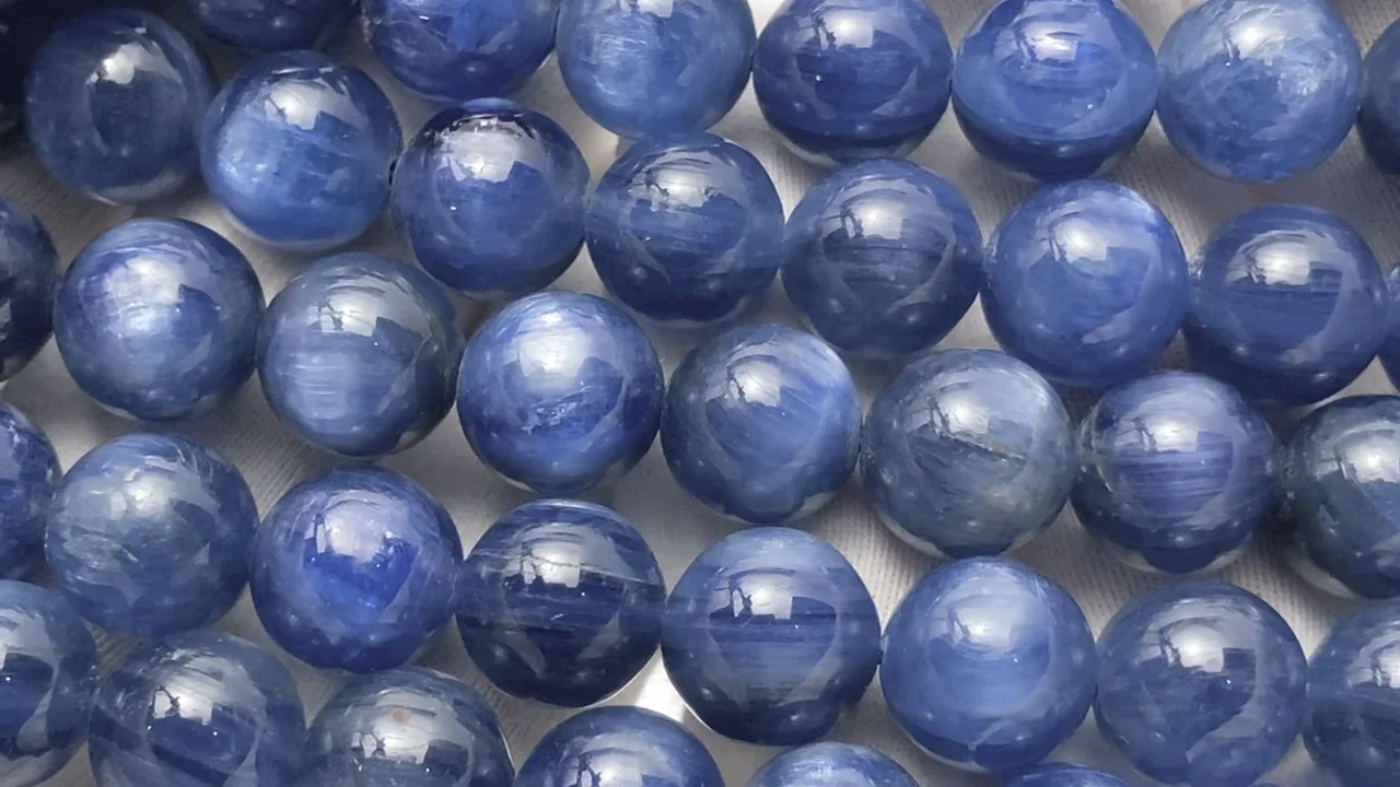 最上級カイヤナイト ラウンド10mm ｜天然石ビーズの卸問屋・通販