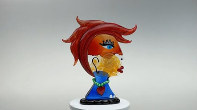 Rosto Cubista de Murano Perfil