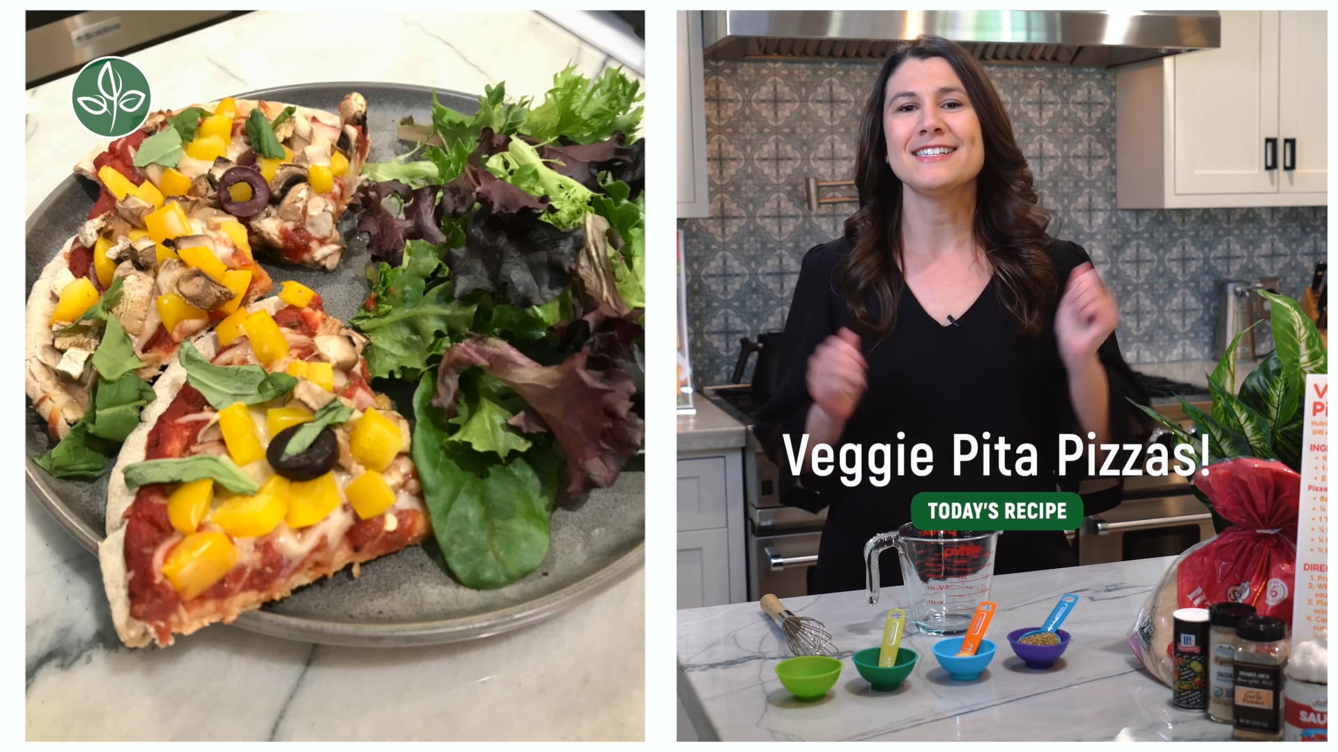 Cooking with Kayla Pita Pizza