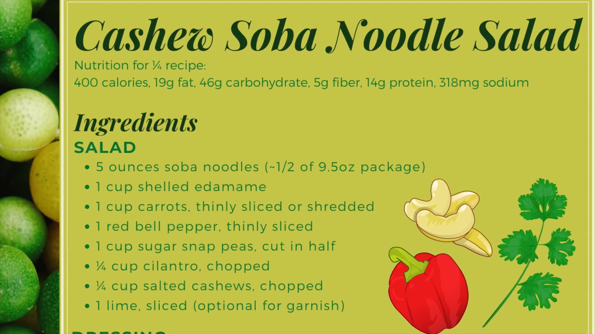 Cooking with Kayla Cashew Soba Noodles