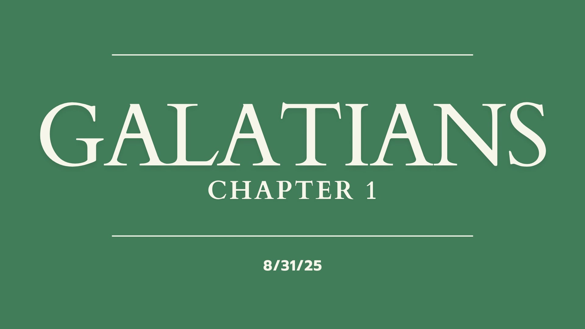 Galatians 3 || Sunday, March 3