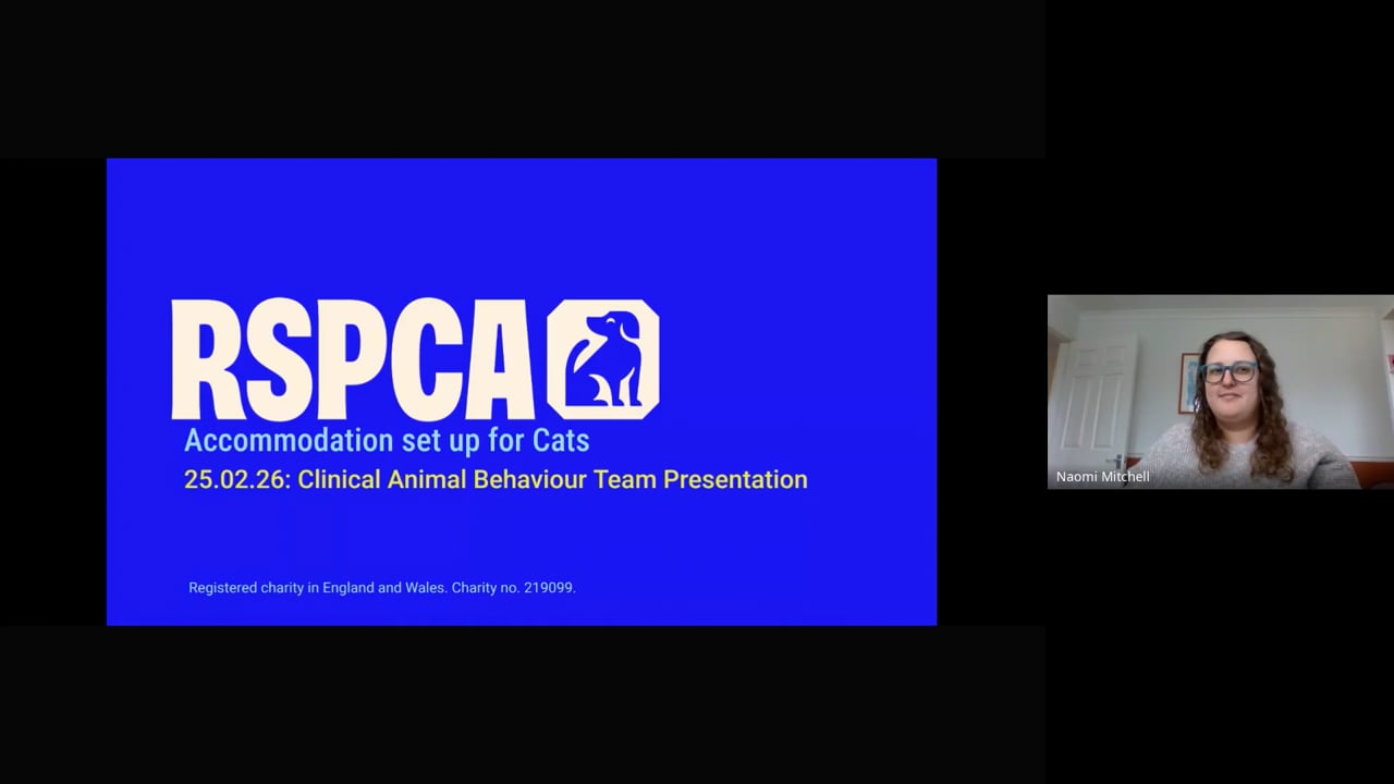 Cat recording session - rename this - Clinical Behaviour Team