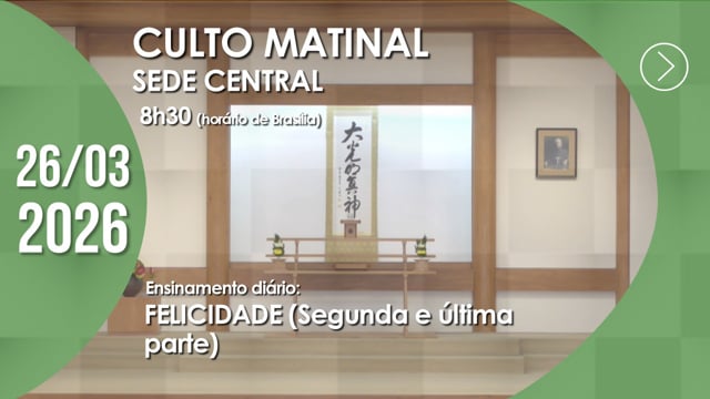 Capa do vídeo do “Culto Matinal | Sede Central - 26/03/2026”.