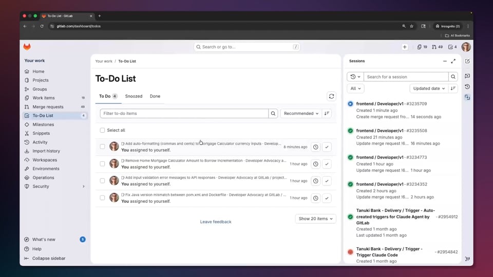 Software Development Flow demo