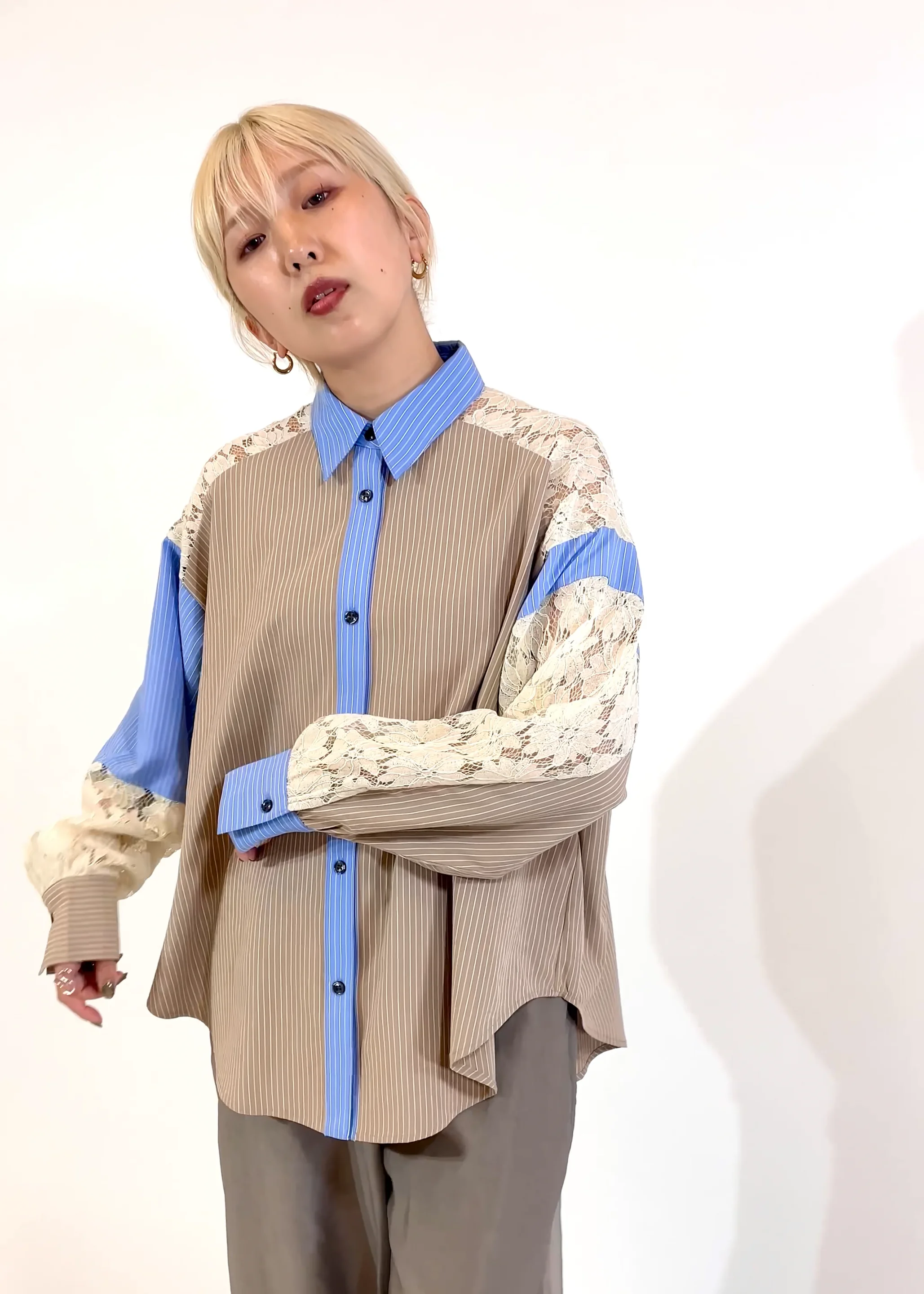 しーさん　新品　osmosis ブルゾン タックスリーブギャザーブルゾン – OSMOSIS・NO ID.