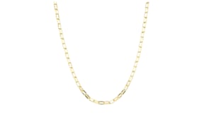 3mm 18kt Gold Over Sterling Box-Link Necklace