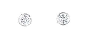 2.00 ct. t.w. Bezel-Set CZ Stud Earrings in Sterling Silver