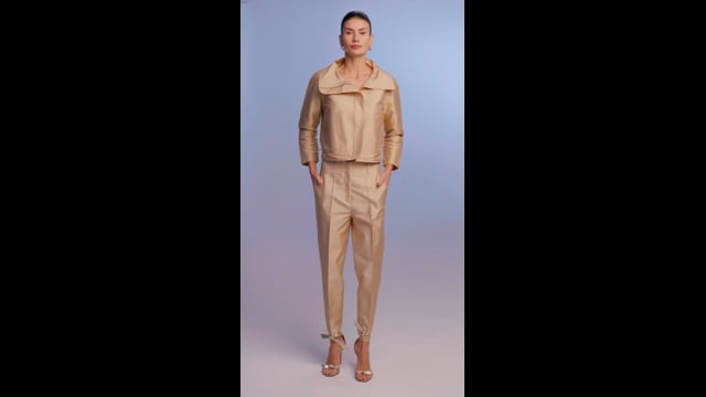 Jaqueta Tafetá Dourado Daiana