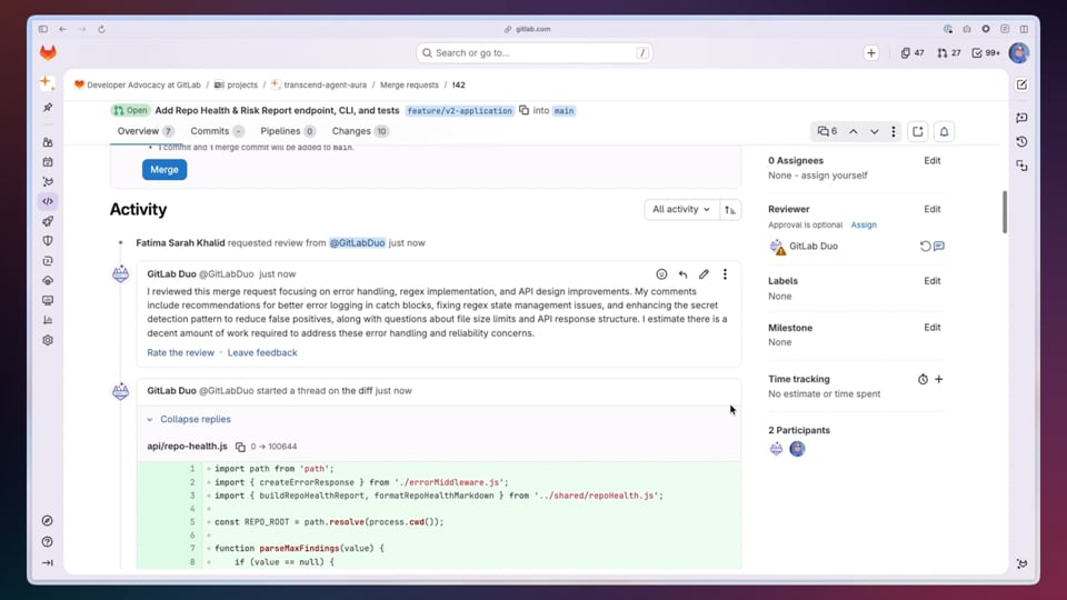 Code review demo