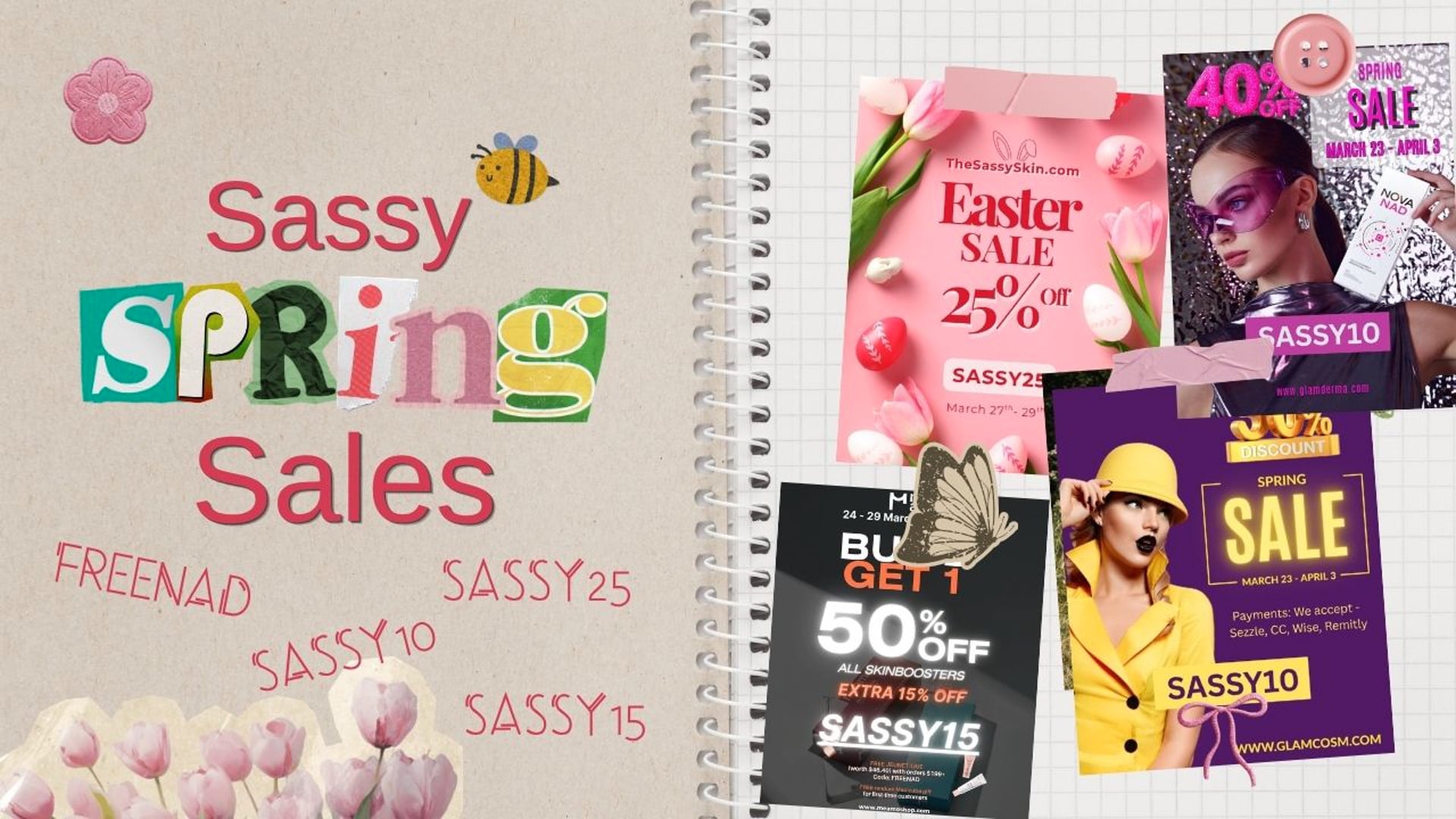 Your Spring Glow-Up Starts NOW  (Sassy Skin Sale Roundup)