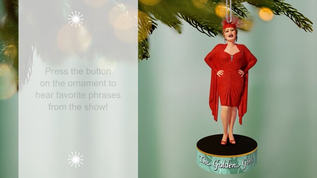 The Golden Girls Blanche Devereaux Ornament With Sound - Keepsake