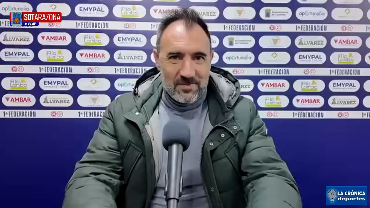  LA PREVIA / SD Tarazona - CD Eldense / JUANMA BARRERO (Entrenador Tarazona) J30 - 1ª RFEF G2 / Fuente: SD Tarazona 
