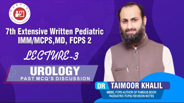Urology MCQs || Lecture-3 || Dr Taimoor Khalil