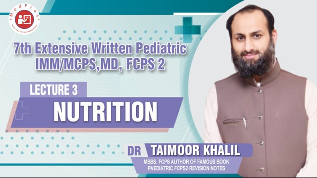 Nutrition || Lecture-3 || Dr Taimoor Khalil