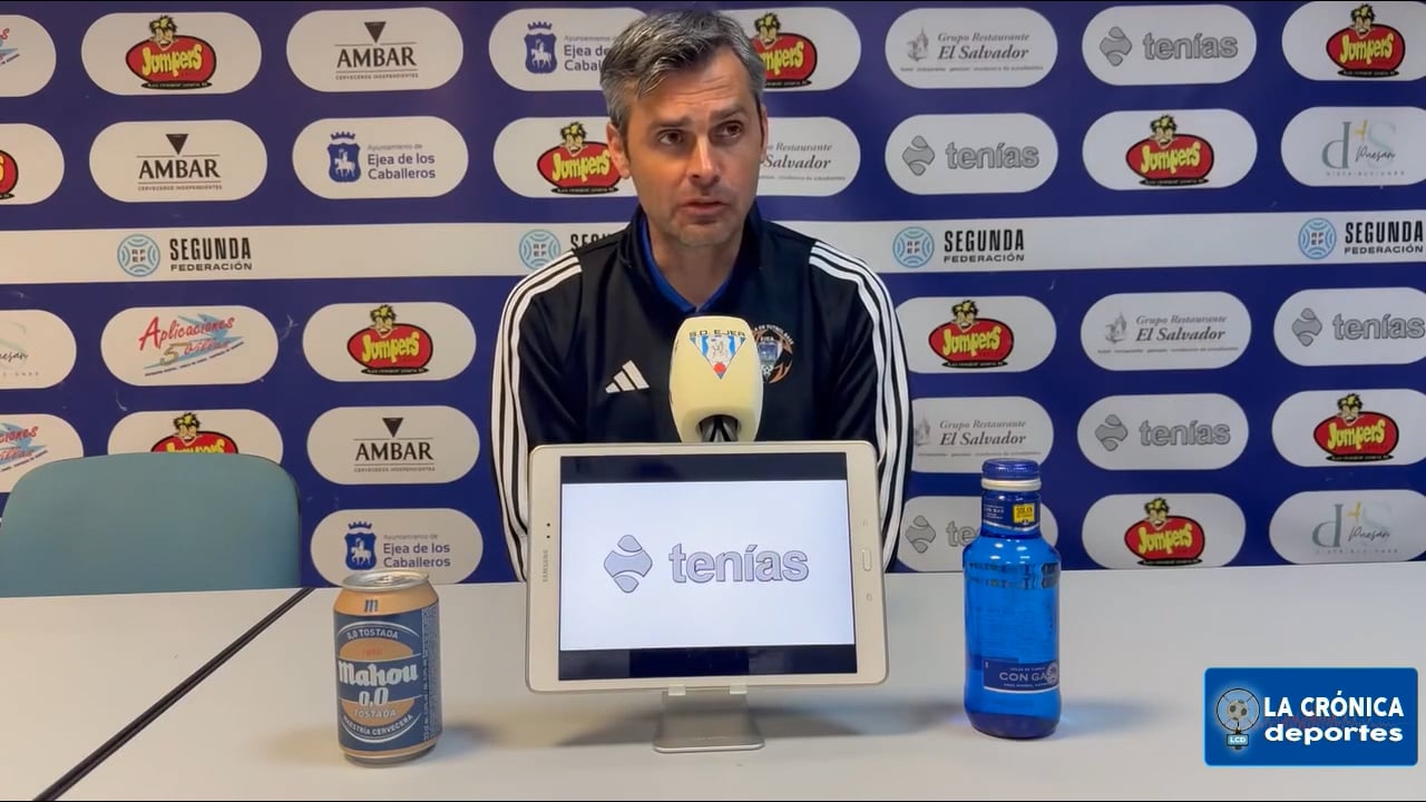 CHECHU DORADO (Entrenador Ejea) SD Ejea 0-0 SD Logroñés / Jor. 29 - Segunda Rfef / Gr 2 / Fuente: Facebook SD Ejea