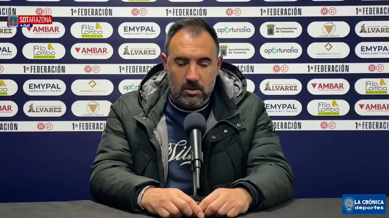 JUANMA BARRERO (Entrenador Tarazona) SD Tarazona 1-2 CD Eldense / J30 - 1ª RFEF G2 / Fuente: SD Tarazona