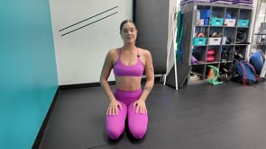 90 degree seated wall stretch
