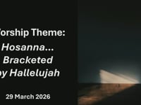 Worship for March 29th 2026